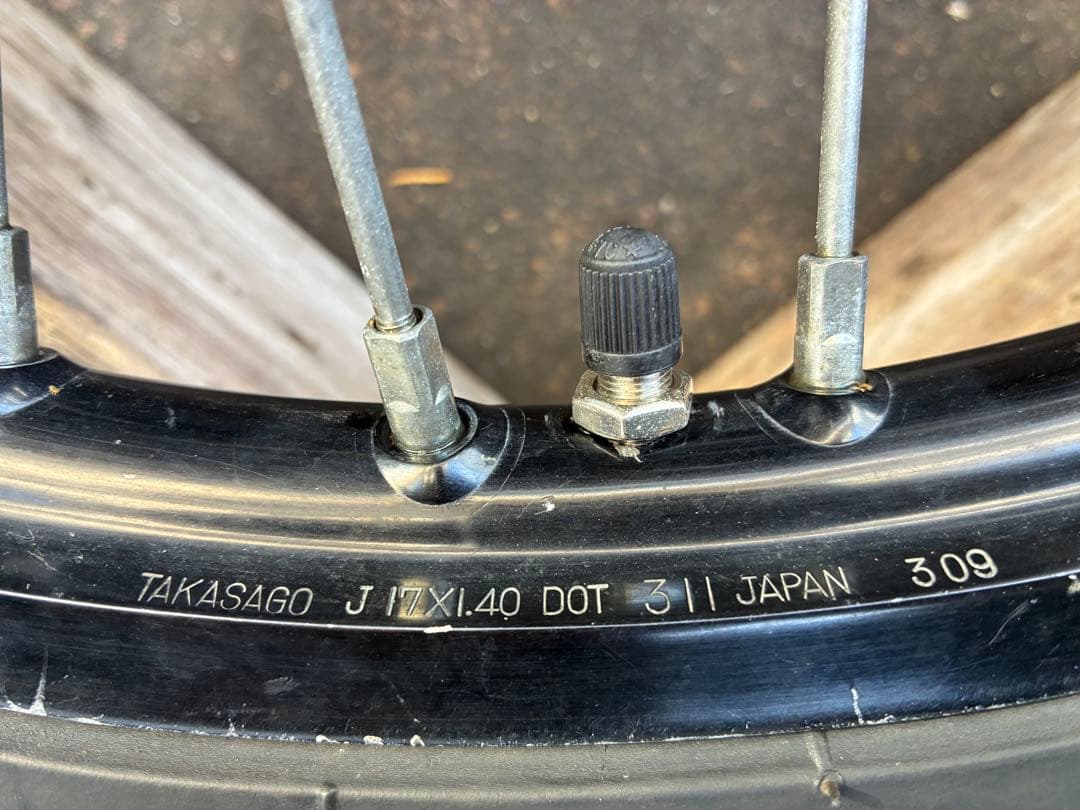 kx85 モタード仕様タイヤ、ホイールセット　klx125 dトラッカー125