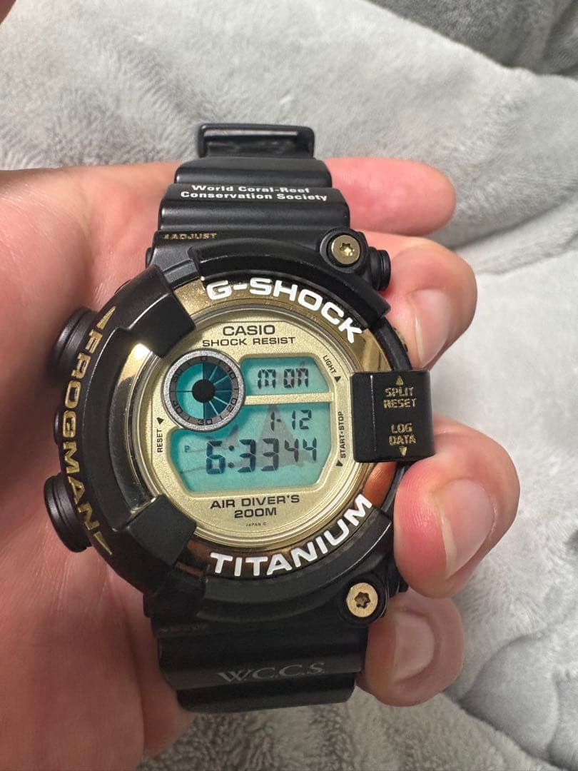 CASIO G-SHOCK フロッグマン　ブラック/ゴールド