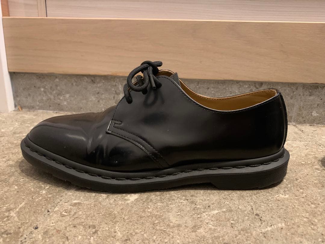 Dr.Martins ドクターマーチンブラックレザー UK7 26cm ホール