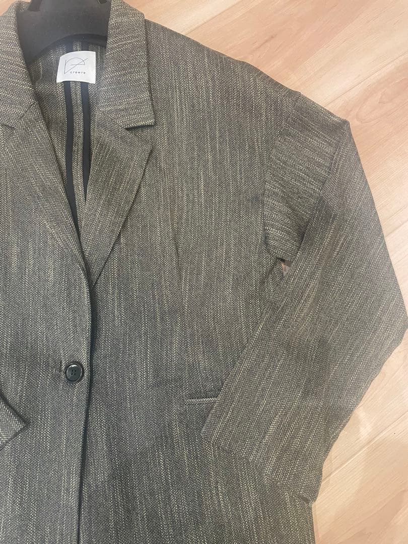 『完売品』crewreツイーディヘリンボンジャケットサイズ1