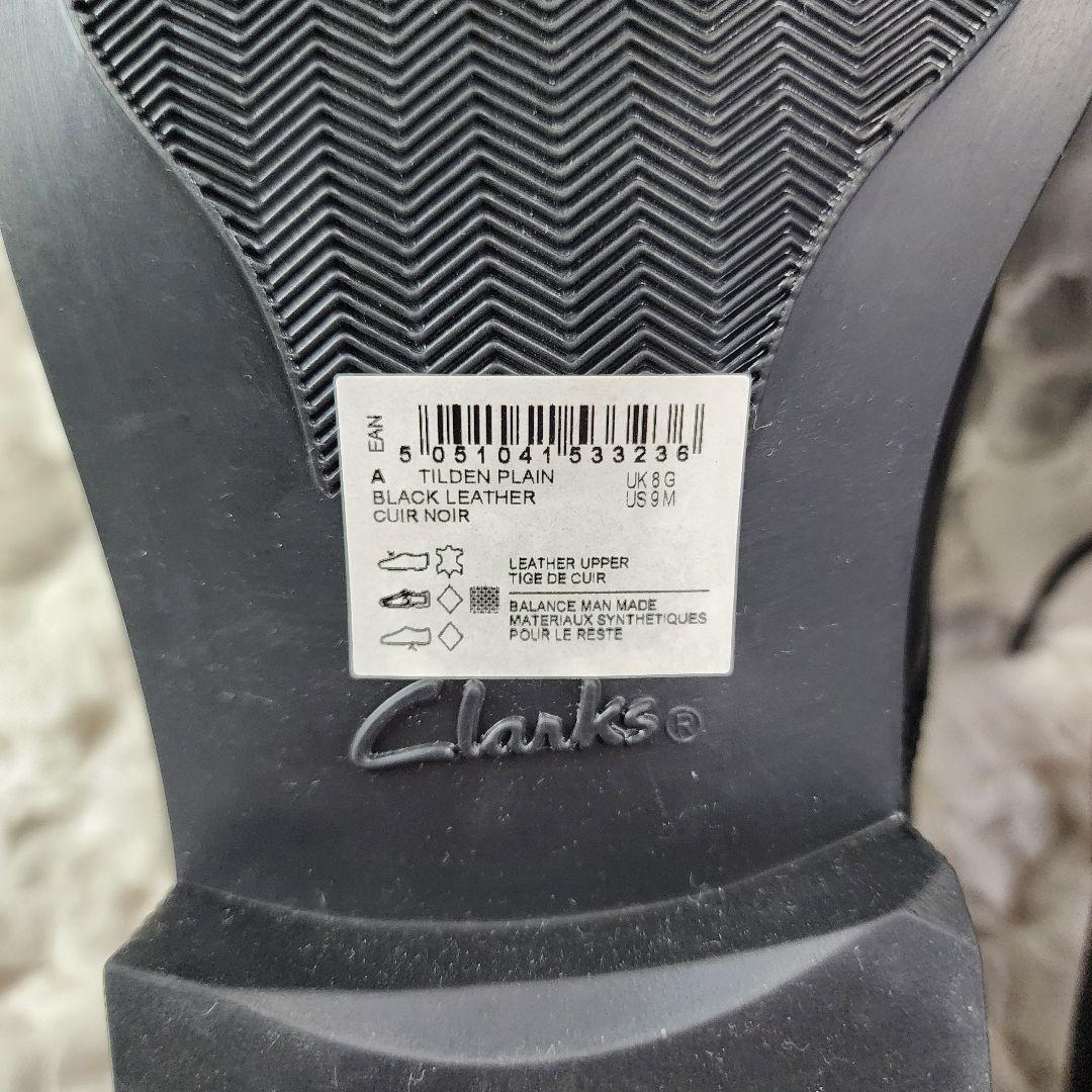 未使用 クラークス スクエアトゥ ビジネス レザー シューズ