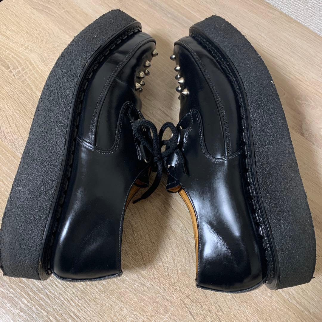 おすすめ品 e coxラバーソール(UK9)BK全体にきれいな中古美品