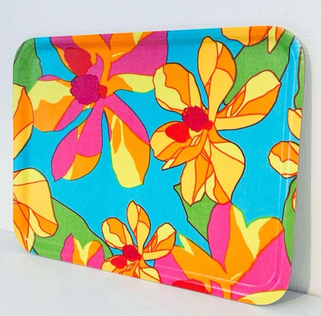 838【日本未入荷】特大サイズ43cm x 33cm／marimekkoトレイ①