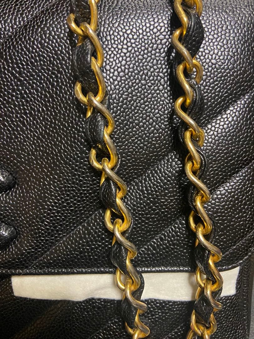 ジャーニー　シャネル CHANEL バイアスステッチ バッグキャビアスキン