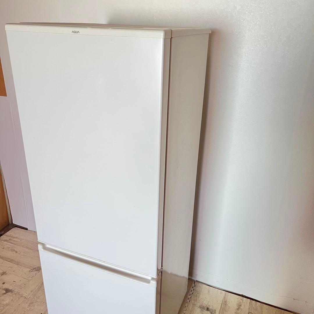 配送設置無料　冷蔵庫 AQUA ホワイト　大容量　最新　21年式