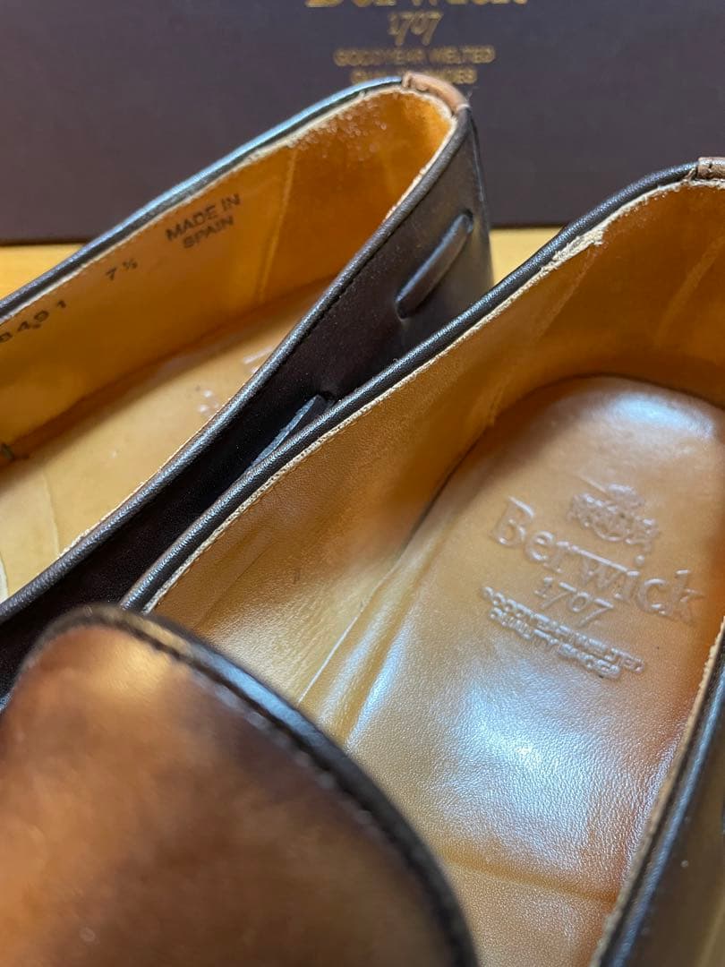 Berwickバーウィック8491：タッセルローファー/UK7.5(27cm)