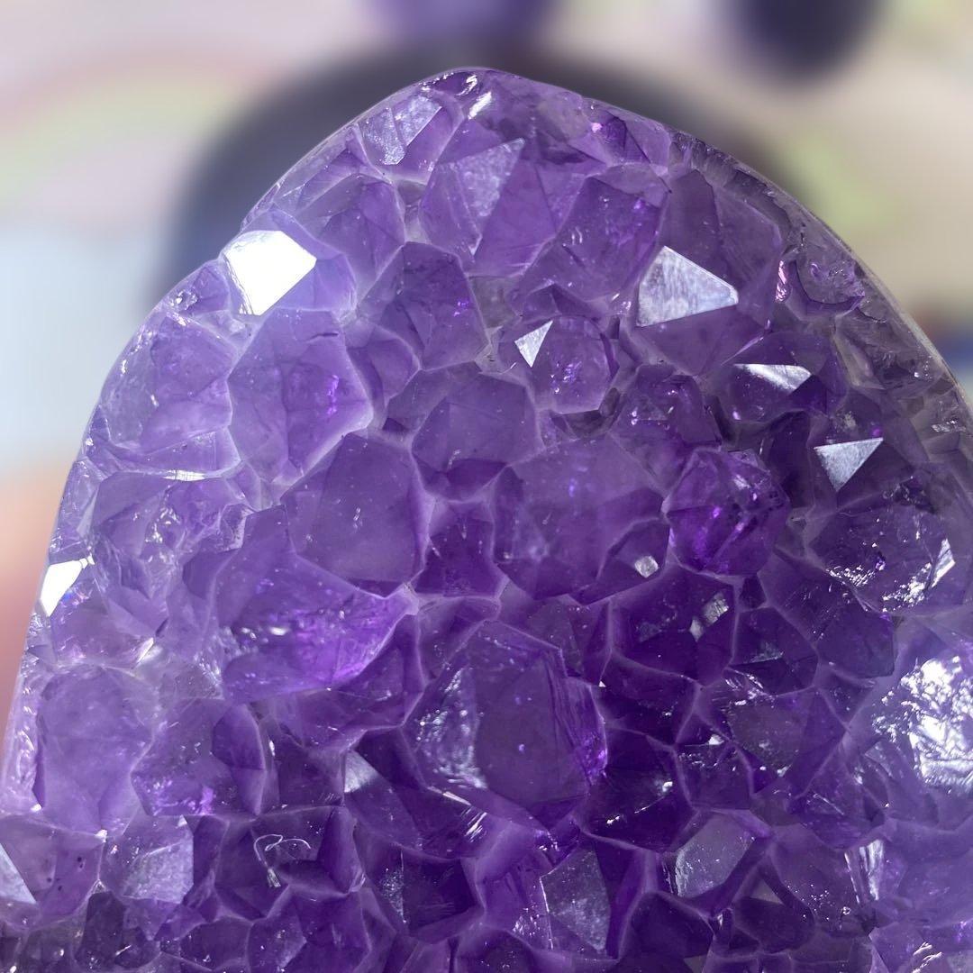 極上ウルグアイ産A A A級アメジストクラスター幸運水晶絶品超濃い濃い超美しい