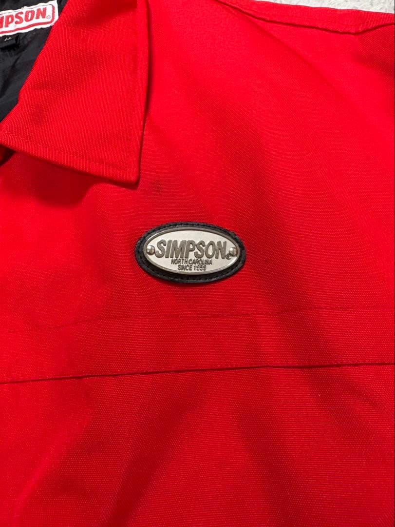 ライダージャケット Simpson 赤色 サイズ:XL