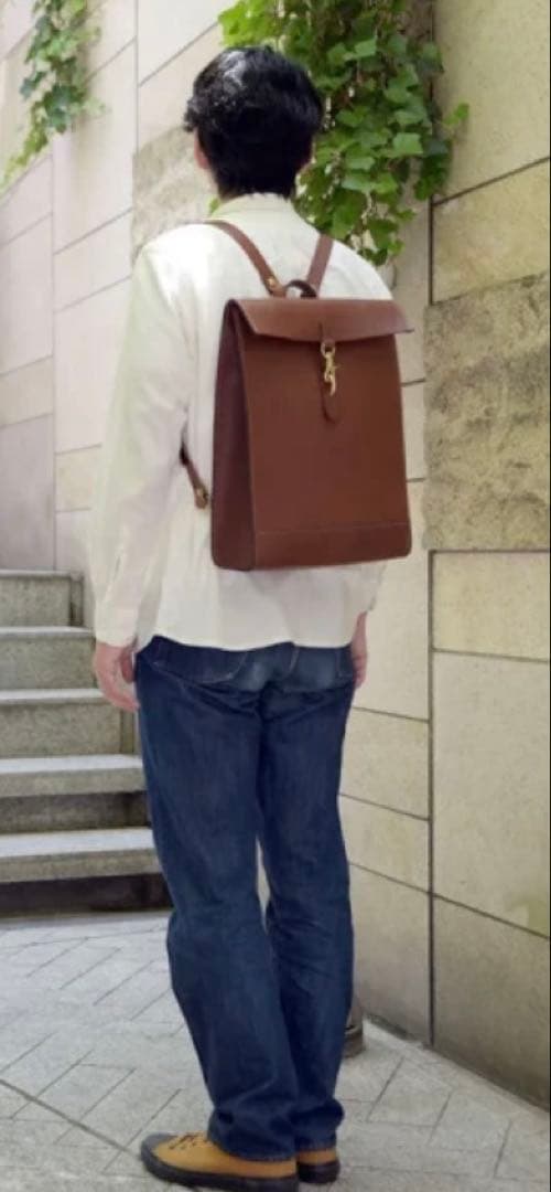 HERZ レザーリュック　ブラウン