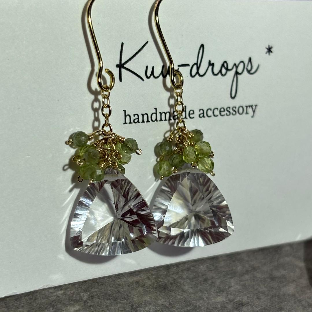 【専用です】14kgf✴︎クロムダイオプサイトブレスレット・水晶サファイアピアス