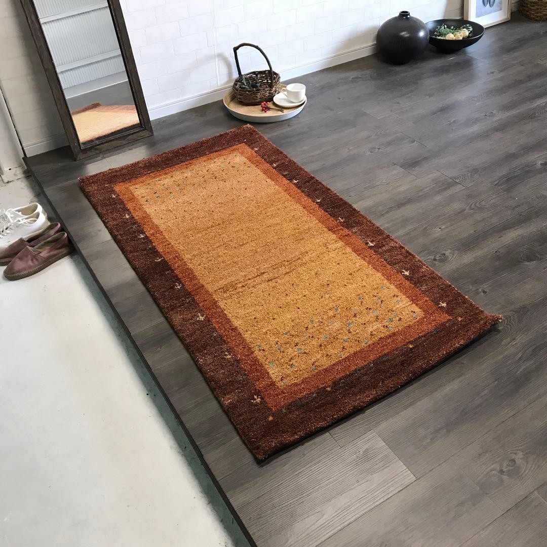 一点限り 76x141cm ギャッベ ギャベ ラグ ラグマット 玄関マット