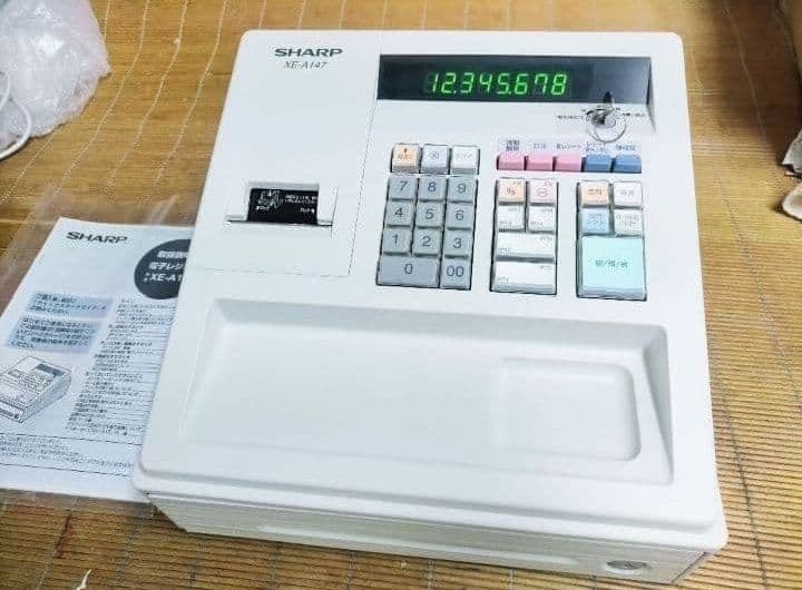 シャープレジスター　XE-A147　PC連携売上管理フル設定無料　002007
