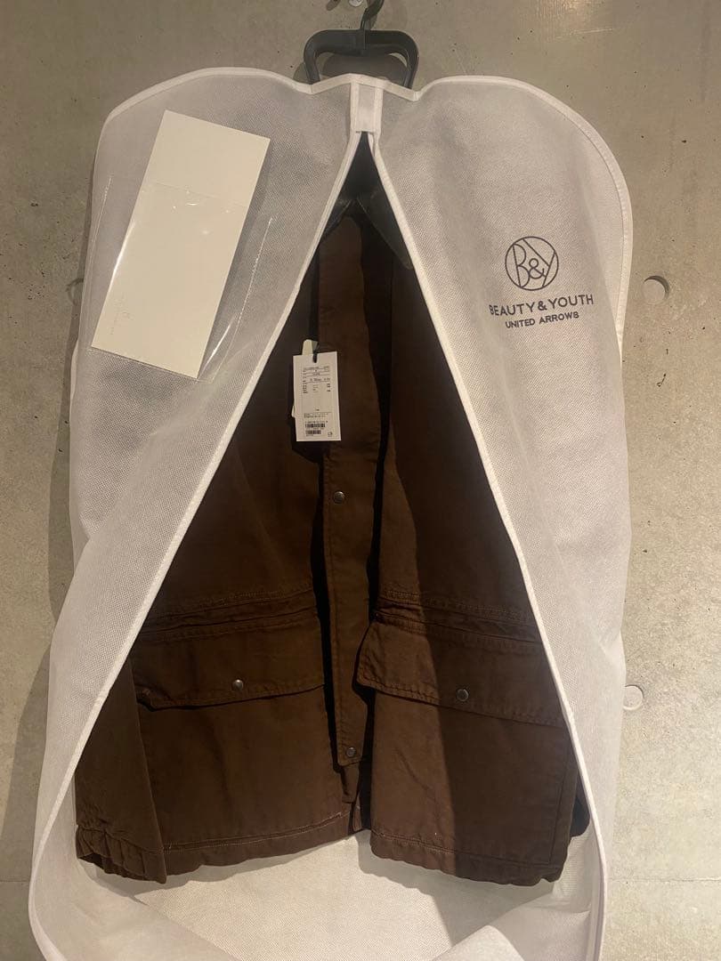 新品HグラデーションOCカバーオールサイズM襟レザーOVY KAJA オーラリー