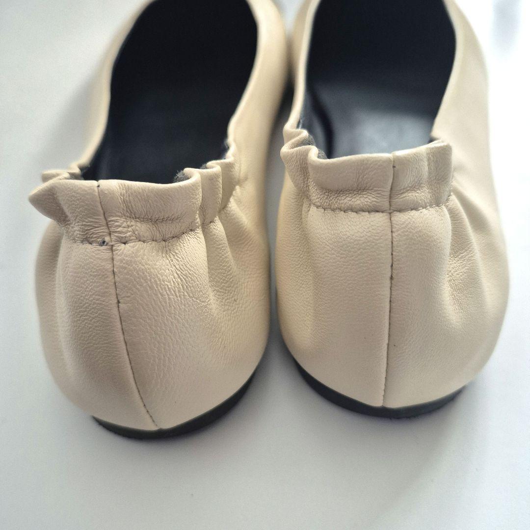 美品✨トリーバーチ TORY BURCH クレア キャップトゥ バレエ US7