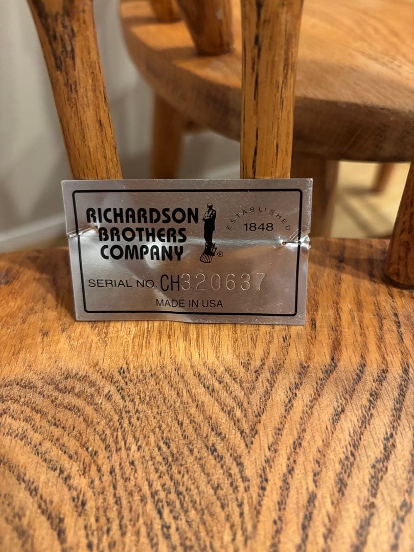 希少　アメリカ製　ダイニングチェア　　アンティーク　剥離　無垢材 レトロ