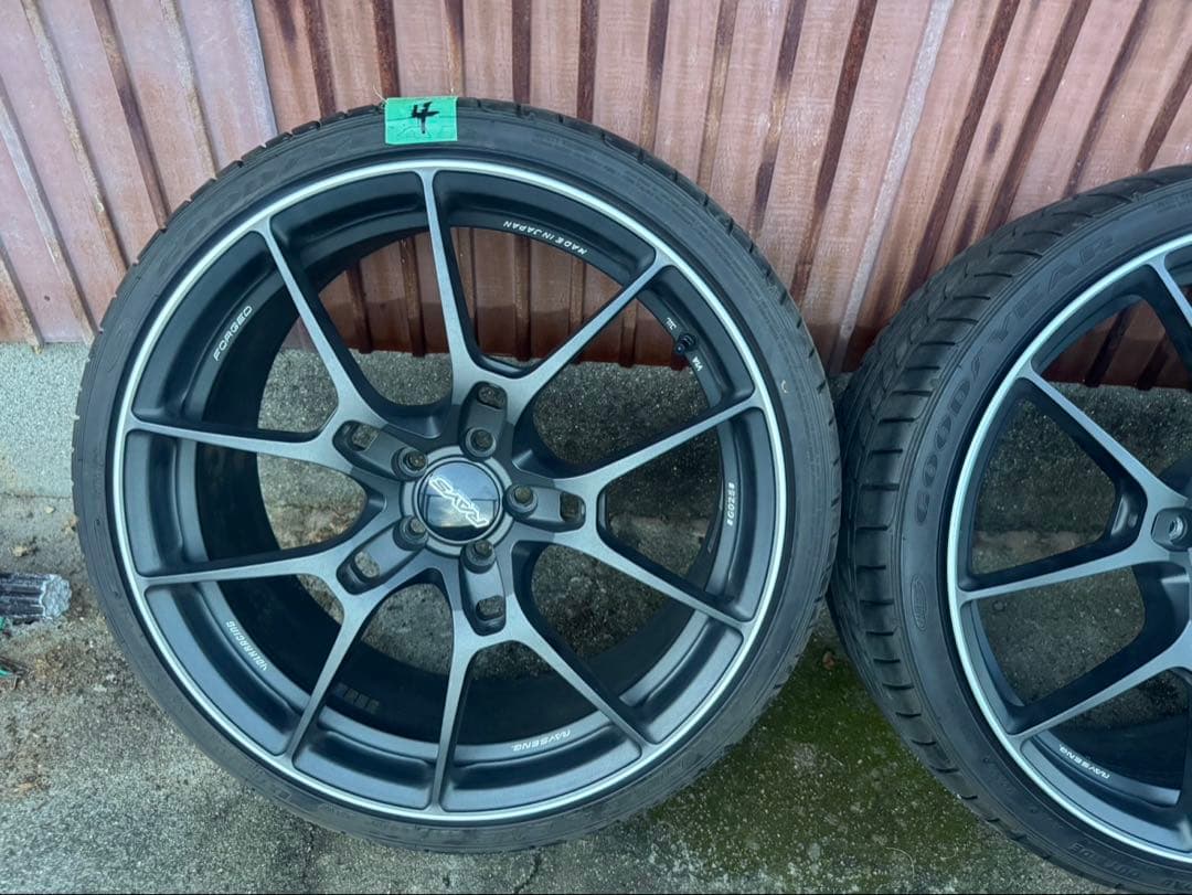 RAYS 19インチ ホイール ブラック/シルバー