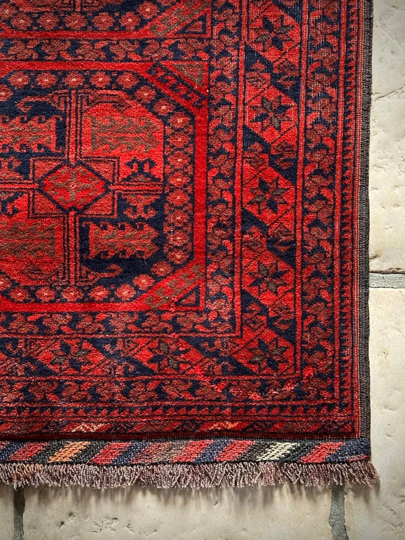 トライバルラグ　ヴィンテージラグ　アフガン　トルクメン　エルサリ　プリミティブ