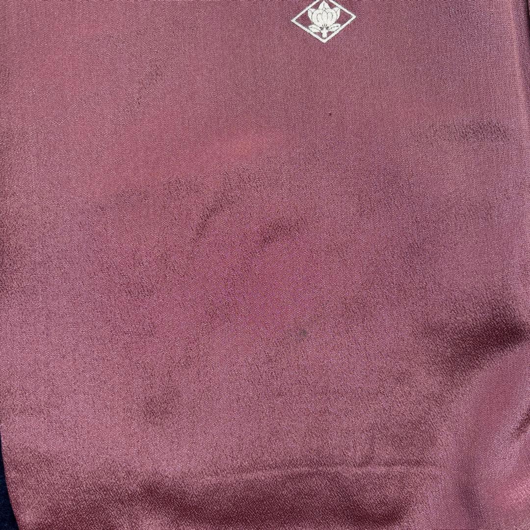 アンティーク振袖 薄紫　おしどり御所車文様ヴィンテージ正絹淡色はんなり