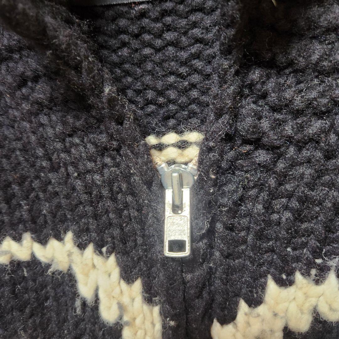 LONGHOUSE カウチンセーター　スカル　ドクロ　ヴィンテージ　カナダ　古着