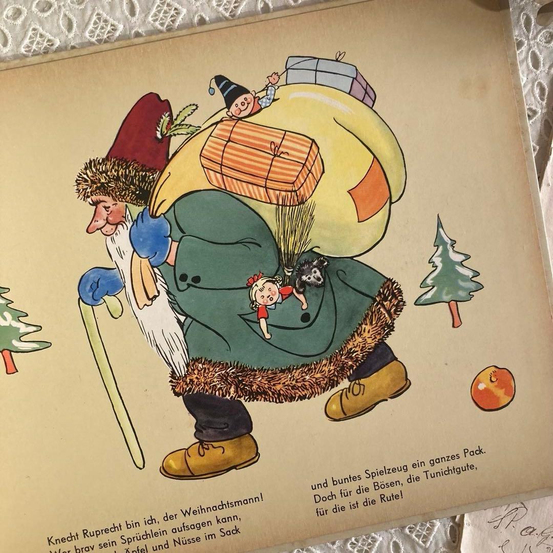 L954洋書古書 1950年代発行　装丁がとっても可愛いドイツのアンティーク絵本