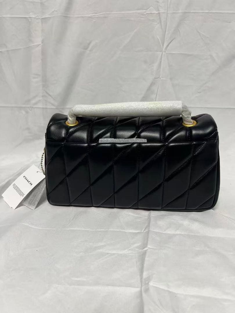 COACH コーチ タビー ショルダーバッグ キルティング ブラック CP150