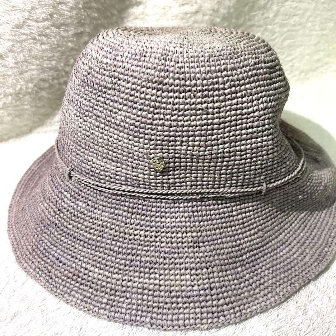 HELEN KAMINSKI ヘレンカミンスキー　麦わら　帽子　ハット　グレー