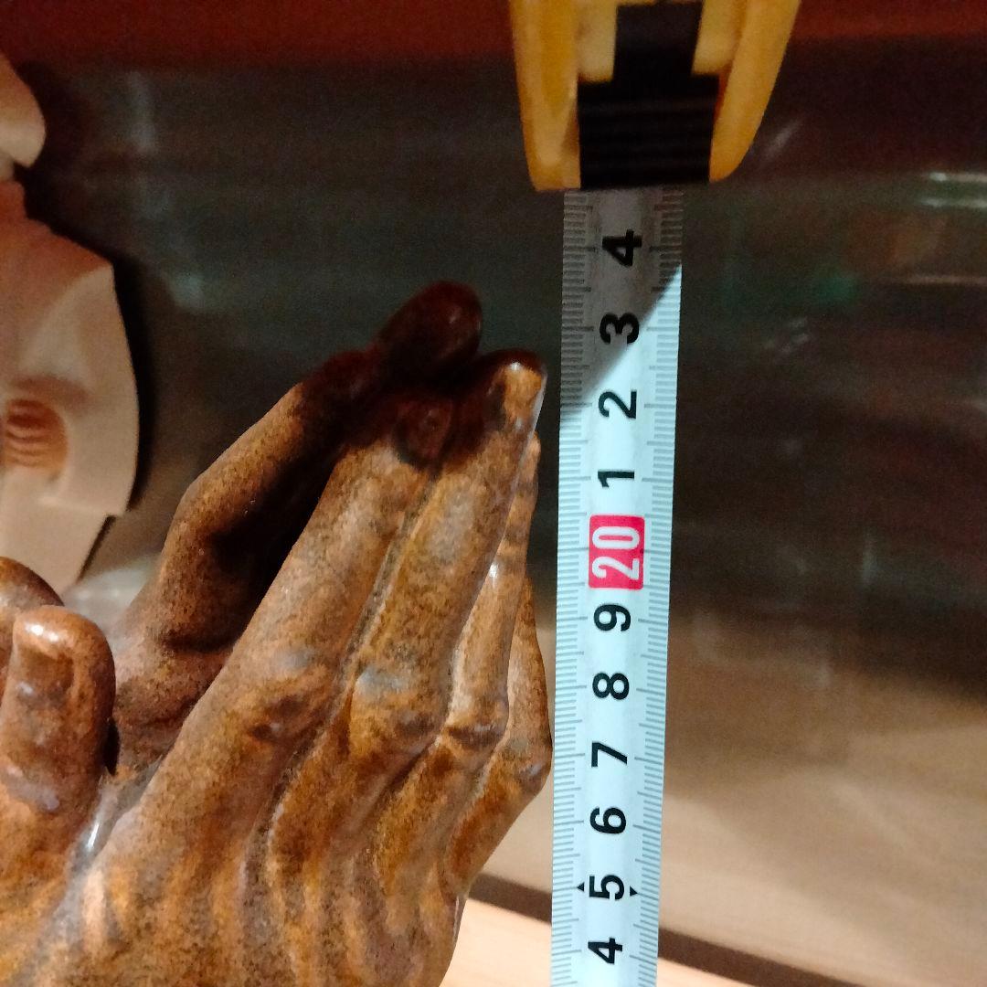 ビンテージ　祈り手　大 ハンド　手　オブジェ　置物　ミッドセンチュリー 3