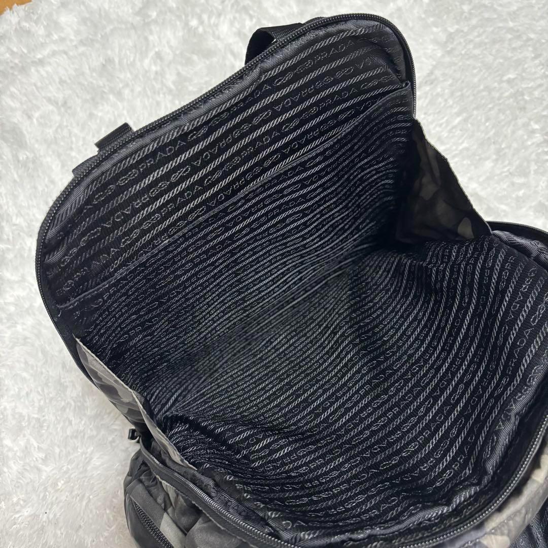 PRADA テスート バックパック リュックサック 三角ロゴ 迷彩 カモフラ