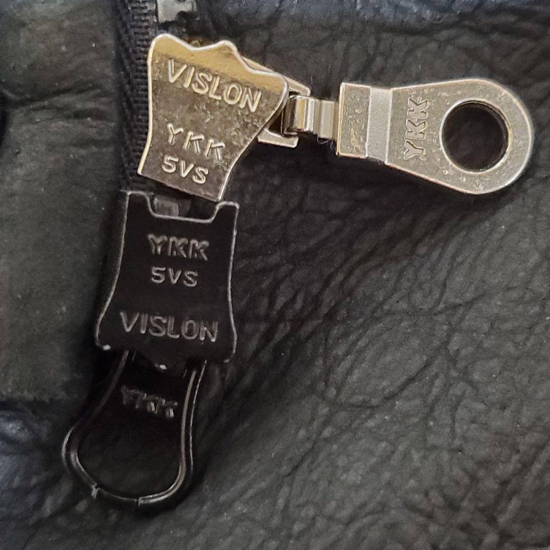 極美品 ブルガリア製 リアルムートンベスト 羊革 ラムレザー XL 黒