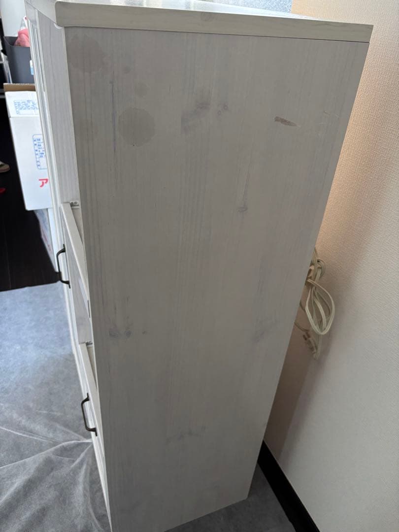 【値下げしました！】佐藤産業　キッチンボード　レンジボード　レンジ台　食器棚　白