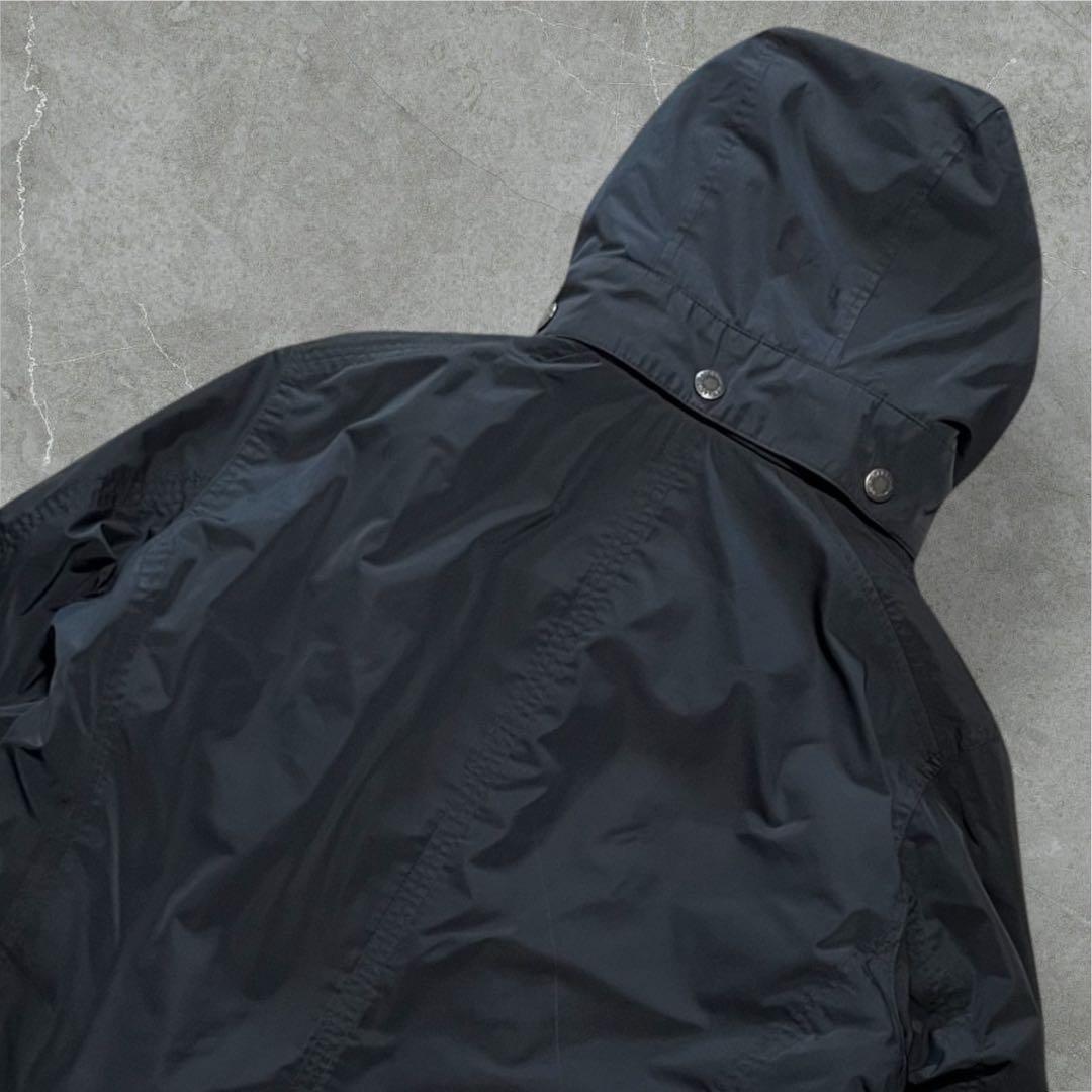 たろう Barbour 防水シェル中綿ジャケット黒クラシックタータン