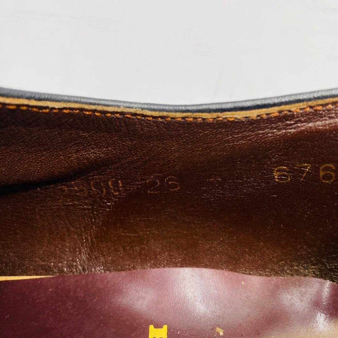 REGAL ビジネスシューズ プレーントゥ 外羽根 レザー シボ革 26cm