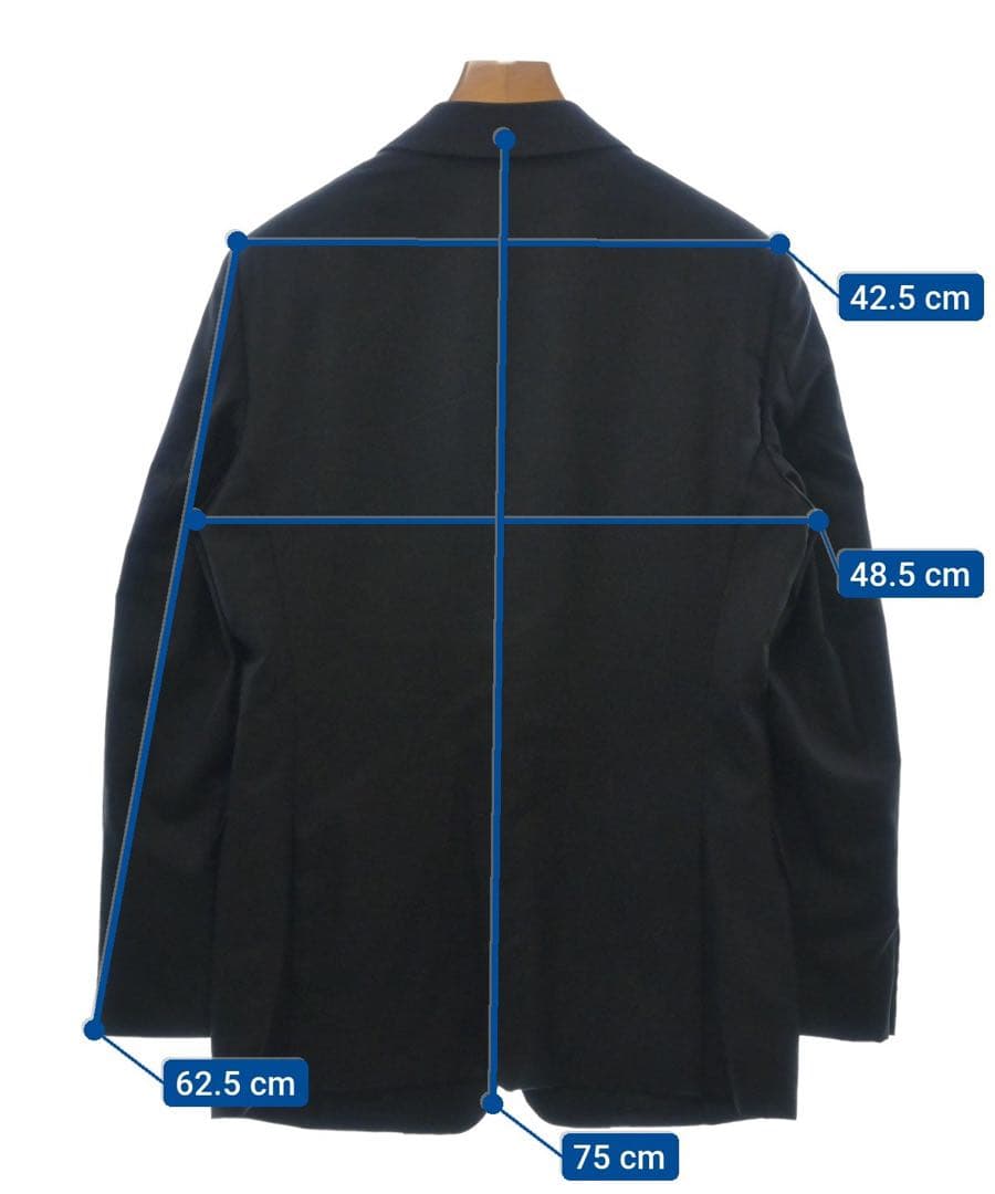 PRADA（プラダ） セットアップ スーツ メンズ 黒 サイズ46（M位）