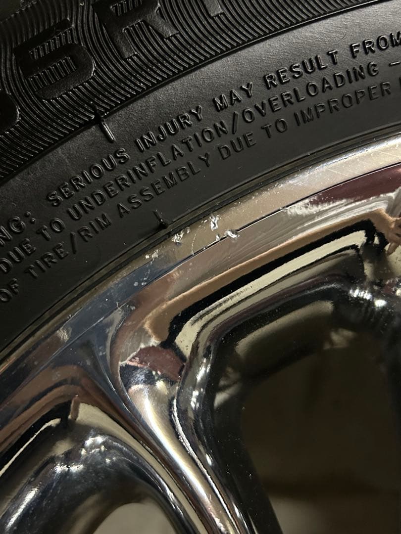 LT　トヨタbB純正メッキホイール　タイヤ・ナット付