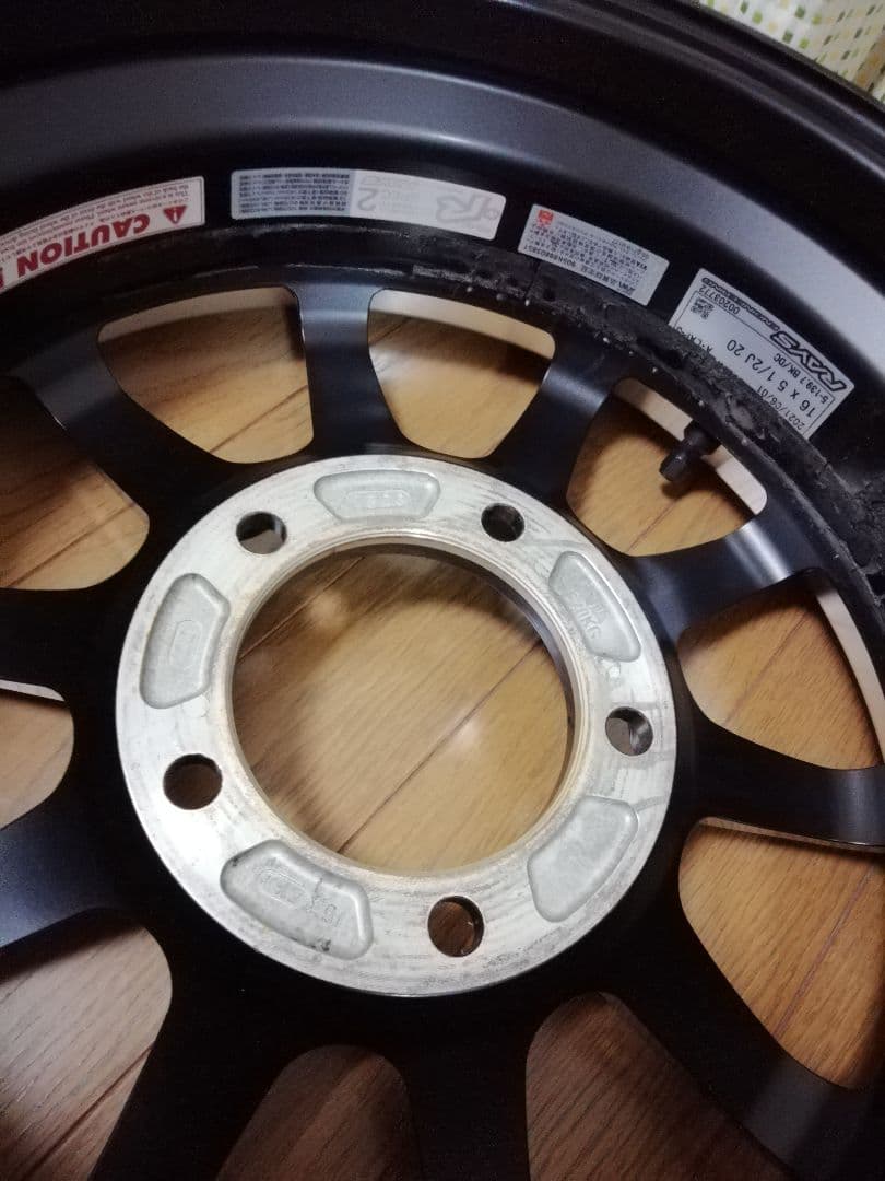 ぶ*る様 美品 ジムニー用 RAYS A·LAP-J BD (Black/Rim