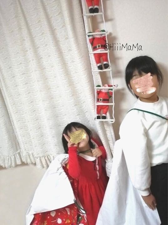 【現品限り】 クリスマス シンプル ツリー はしご サンタクロース Xmas