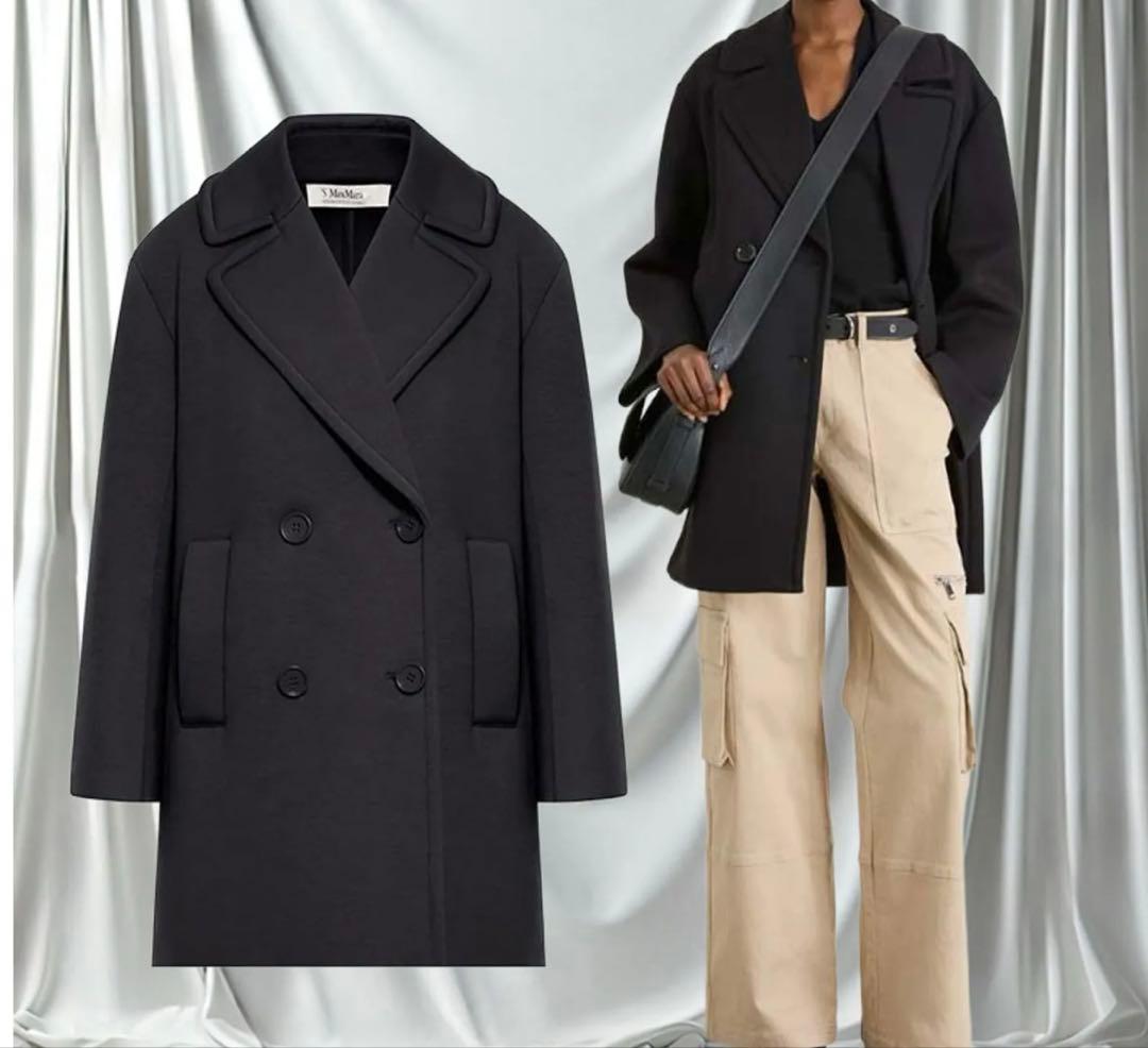 マックスマーラ ジャージーピーコート