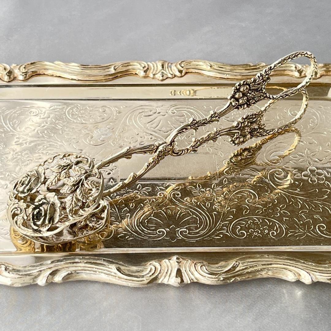 【Christoph Bach】 薔薇の透かしのペストリートング【純銀】17cm