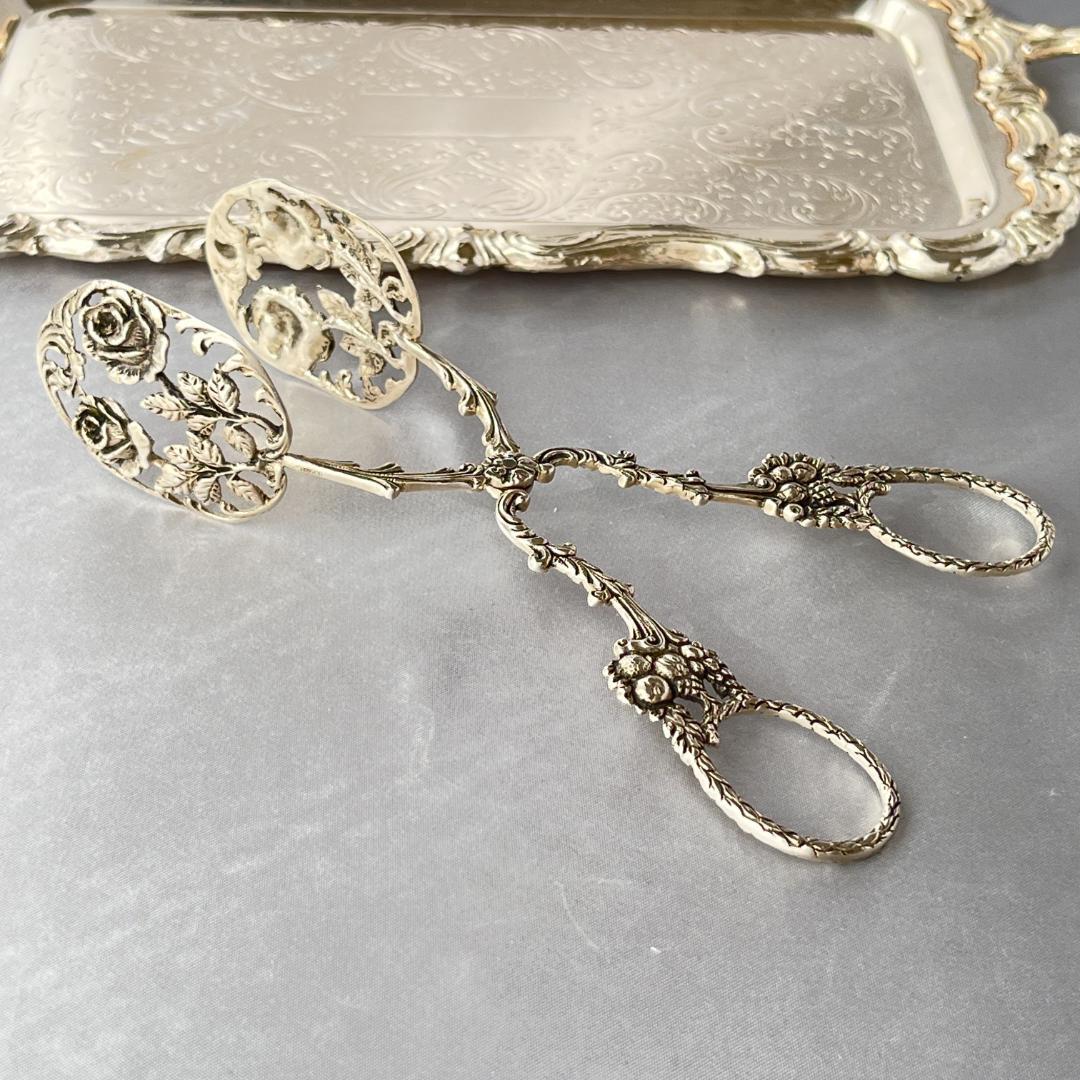 【Christoph Bach】 薔薇の透かしのペストリートング【純銀】17cm