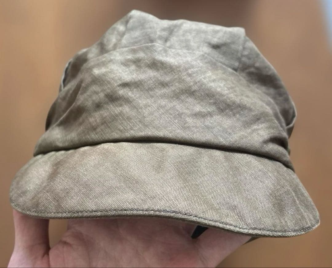 KIJIMA TAKAYUKI（キジマタカユキ）リネンワークキャップ　サイズ1