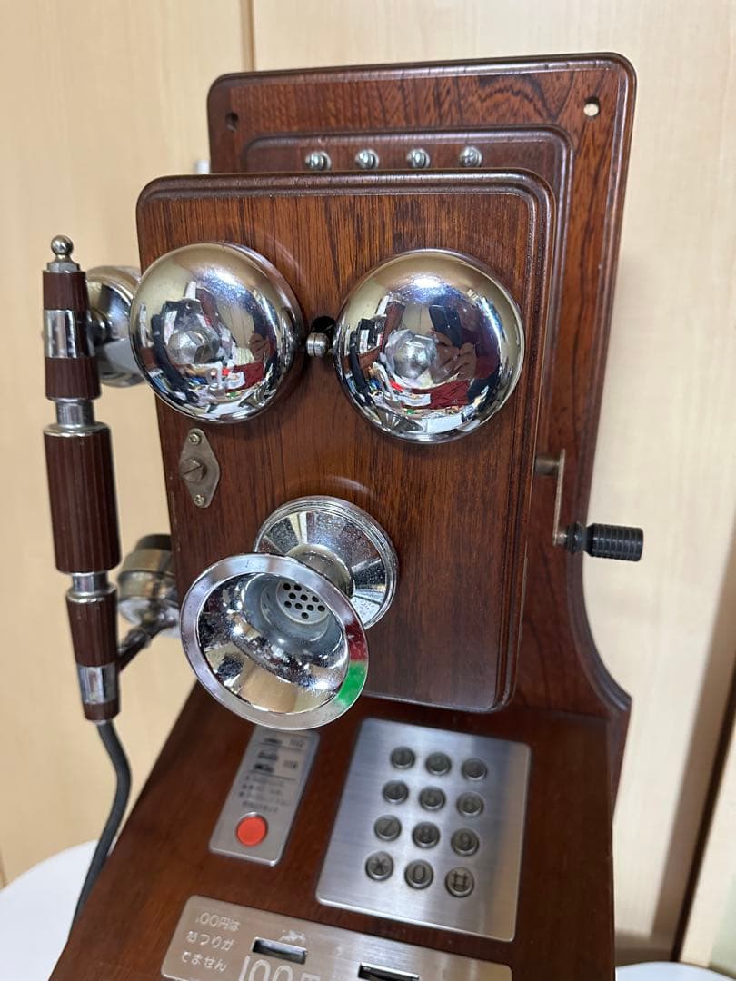 公衆電話　NTT アンティーク　レトロ　インテリア　古民家　ダイヤル式