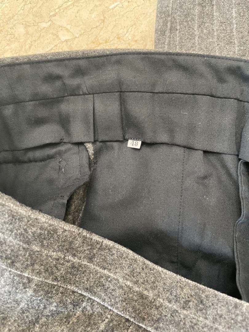 RING JACKETグレー ストライプ ダブルブレストスーツsize.48.M