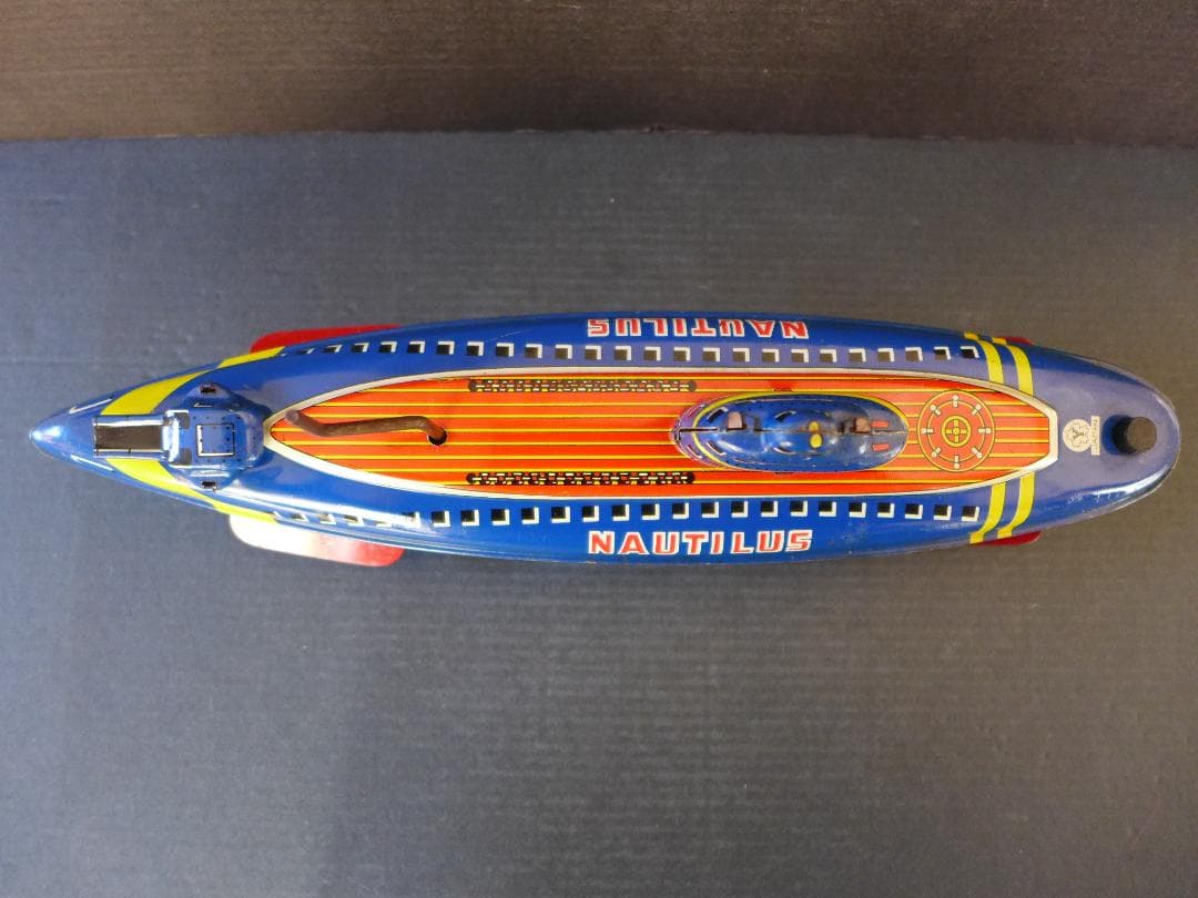 時代物【美品】米澤玩具　ノーチラス号　ブリキ　古玩具　日本製　昭和レトロ