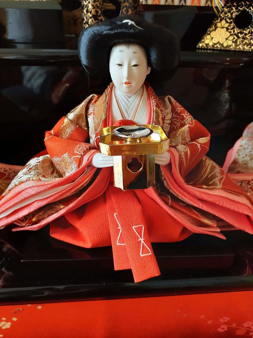 お雛様セットA　雛人形久月　五人飾衣装着　ひな祭り　桜橘ぼんぼり　木製雛壇含まず