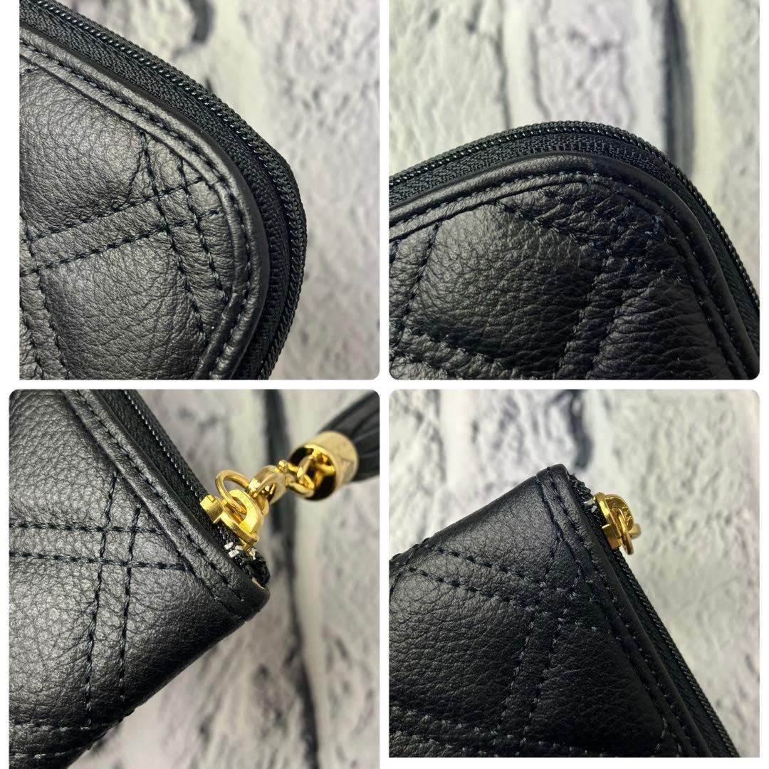 新品・未使用✨アタオ Limoブラックダイヤモンド L字ファスナー 牛革 長財布