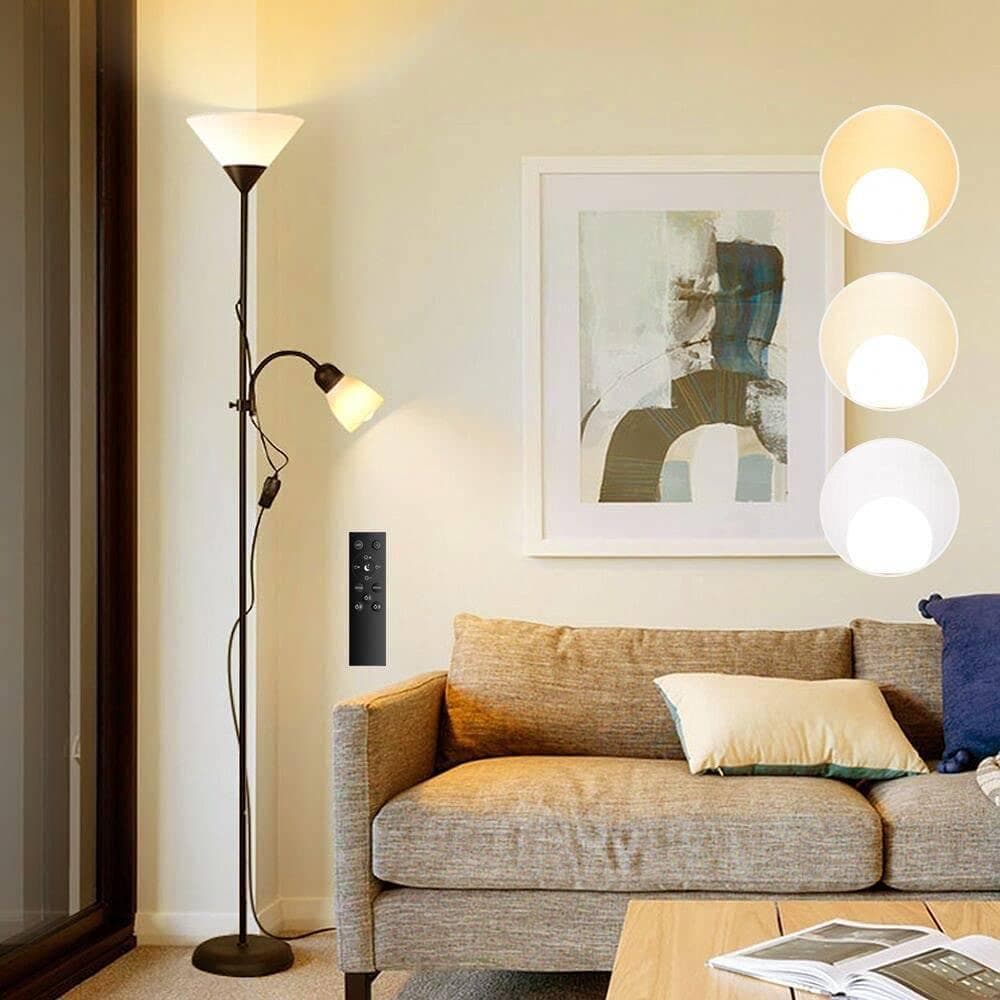 LEDスタンドライト / トーチ型フロアランプ / 北欧風デザイン