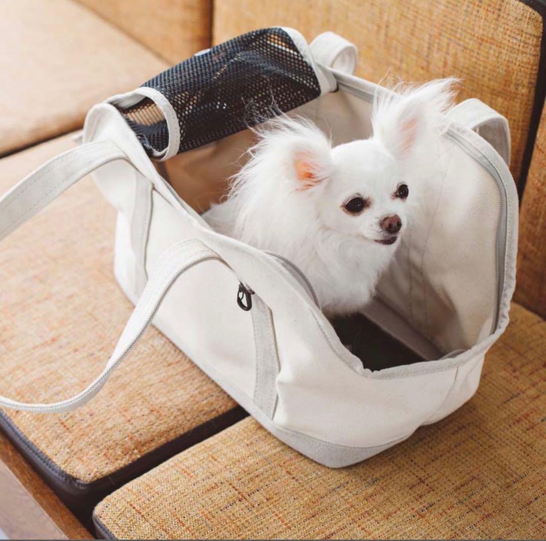 freestitch　スクエア トート　犬用キャンバスキャリーバッグ　底板ボア付