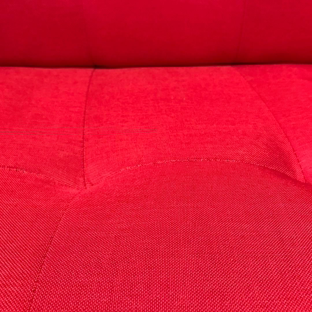 2人掛けソファ　赤