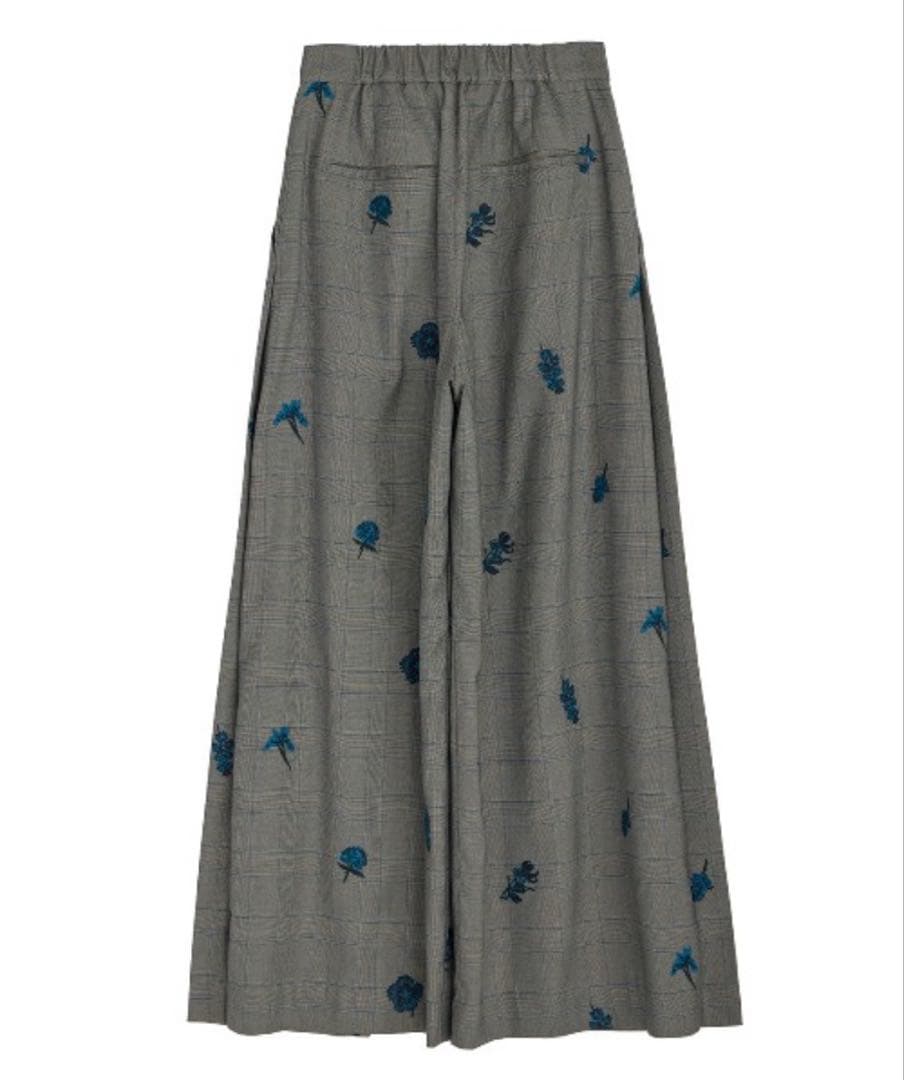 パンツ ameri vintage CHECK FLOWER PLEATS PANTS