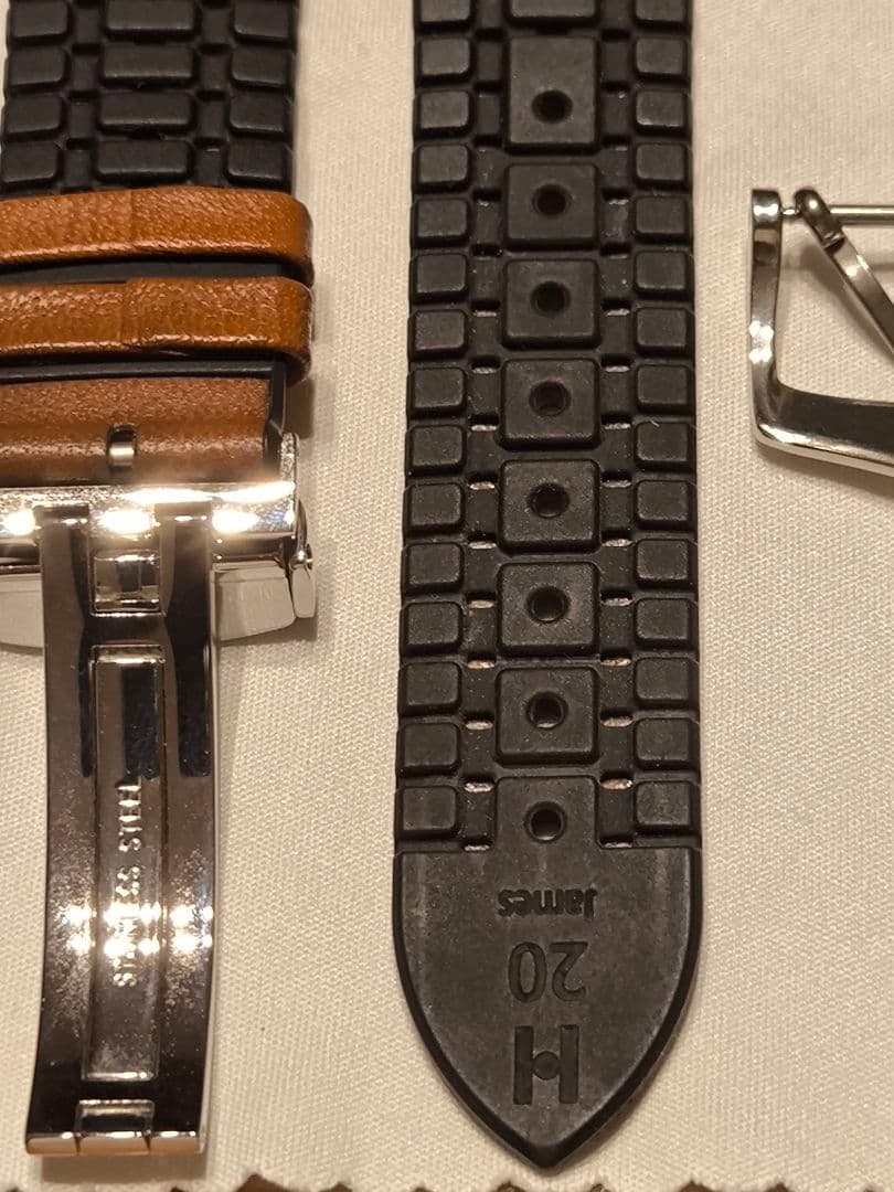 ヒルシュ HIRSCH James ジェームス 時計ベルト Dバックル付き